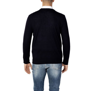 Blaues Woll-Sweatshirt