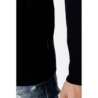 Blaues Woll-Sweatshirt