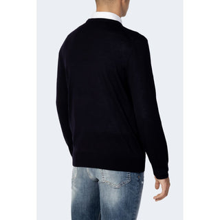 Blaues Woll-Sweatshirt