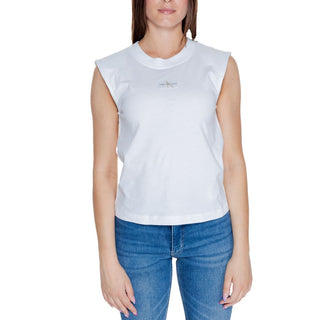 Camiseta de algodón blanca