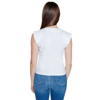 Camiseta de algodón blanca