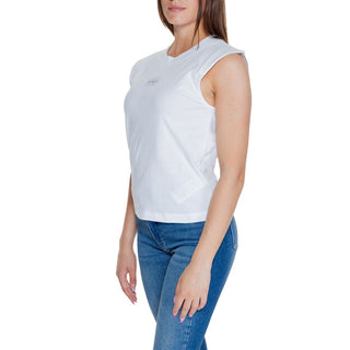 Camiseta de algodón blanca