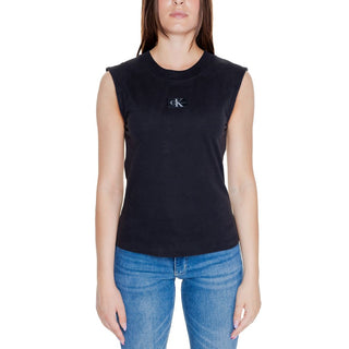 Schwarzes Baumwoll-T-Shirt