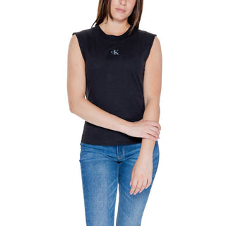 Schwarzes Baumwoll-T-Shirt