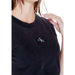 Schwarzes Baumwoll-T-Shirt