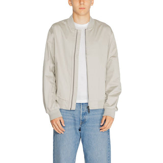 Bomber de algodón orgánico gris