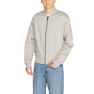 Bomber de algodón orgánico gris