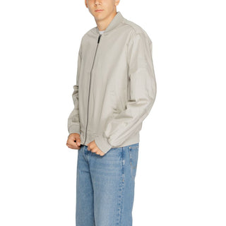 Bomber de algodón orgánico gris