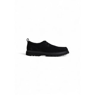 Zapatos Oxford y Derby de ante y cuero negro