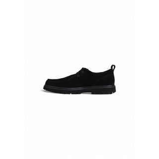 Zapatos Oxford y Derby de ante y cuero negro