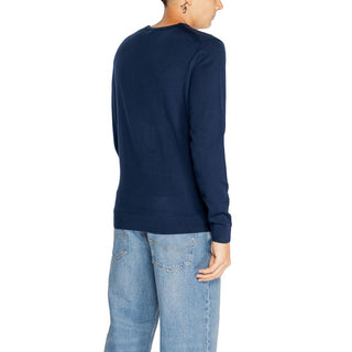 Sudadera azul de lana reciclada