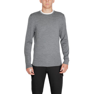 Graues Sweatshirt aus recycelter Wolle