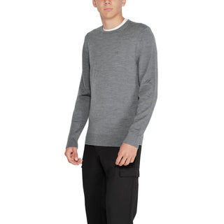 Graues Sweatshirt aus recycelter Wolle