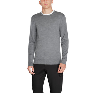 Graues Sweatshirt aus recycelter Wolle