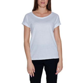 Weißes Baumwoll-T-Shirt