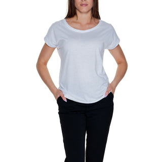 Weißes Baumwoll-T-Shirt