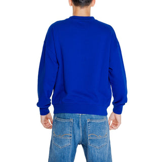 Blaues Baumwoll-Sweatshirt