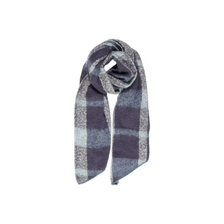 Türkisblauer Polyester-Schal