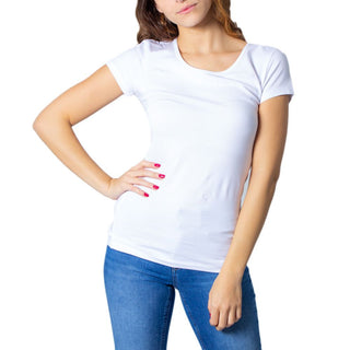 Camiseta de algodón blanca