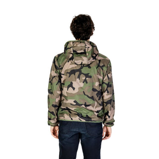 Grüne Polyamid-Shell-Jacke