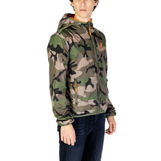 Grüne Polyamid-Shell-Jacke