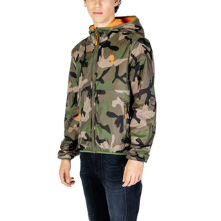 Grüne Polyamid-Shell-Jacke