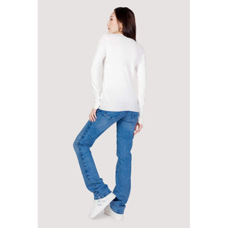 Weißes Baumwoll-Sweatshirt