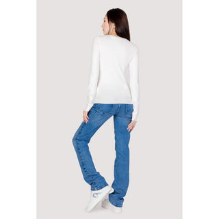 Sudadera blanca de algodón