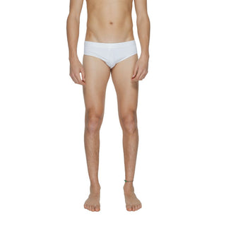 Weiße Polyamid-Badehose