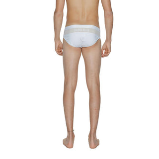 Weiße Polyamid-Badehose