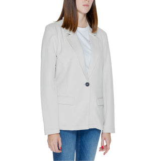 Beiger Polyester-Blazer
