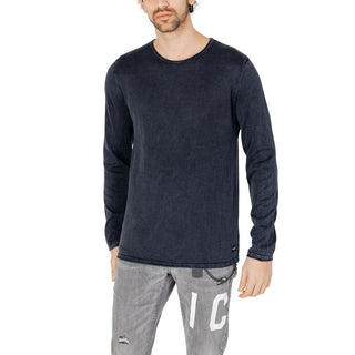 Blaues Baumwoll-Sweatshirt