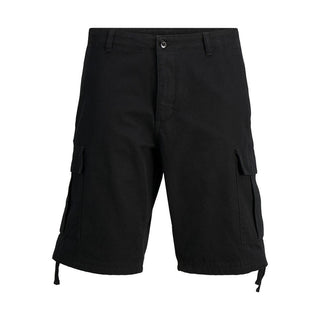 Bermudas de algodón negro