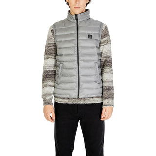 Gray Polyamide Sleeveless Jacket