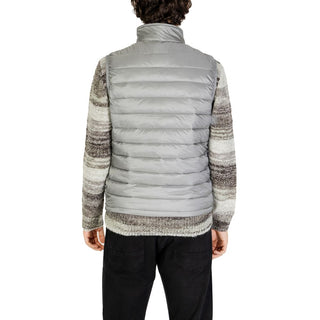 Gray Polyamide Sleeveless Jacket