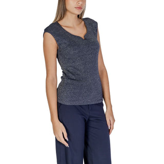 Blue Viscose Tank Tops