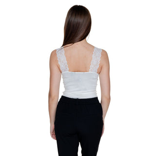 Camisetas sin mangas blancas de viscosa