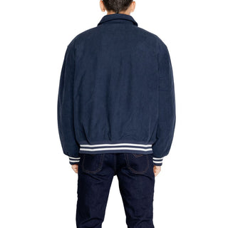 Chaqueta azul de poliéster reciclado