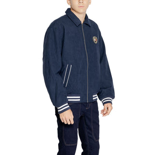Chaqueta azul de poliéster reciclado