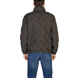 Grüne Polyesterjacke