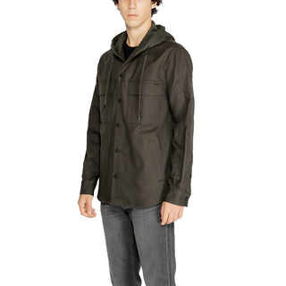 Grüne Baumwoll-Shell-Jacke