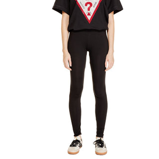Schwarze Baumwoll-Leggings