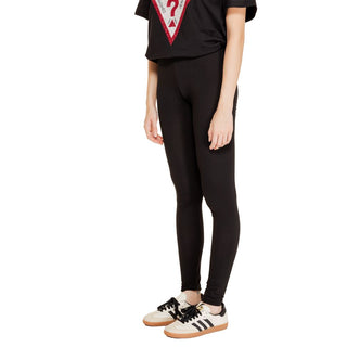 Schwarze Baumwoll-Leggings