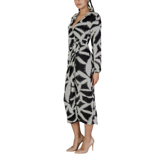 Black Recycled Polyester Long Dress