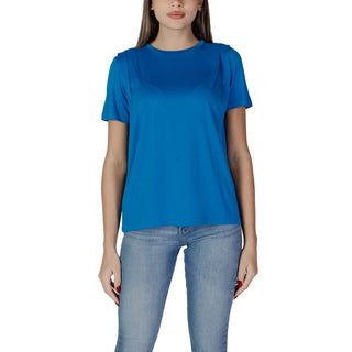 Blaues Modal-T-Shirt