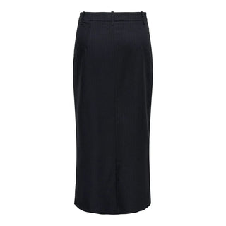 Gray Polyester Long Skirt