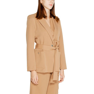 Beiger Polyester-Blazer