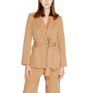 Beiger Polyester-Blazer