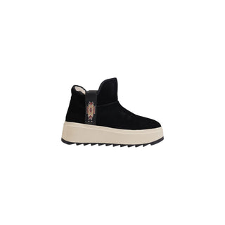 Botines de cuero de ante negro