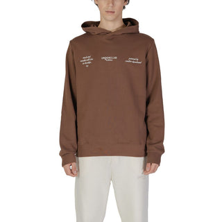 Brauner Baumwoll-Kapuzenpullover